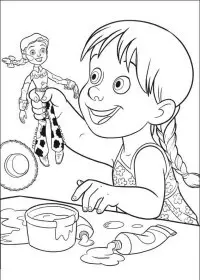 Fisă de colorat cu Toy story de colorat p26