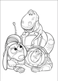 Fisă de colorat cu Toy story de colorat p35