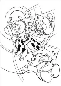 Fisă de colorat cu Toy story de colorat p38