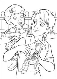 Fisă de colorat cu Toy story de colorat p42