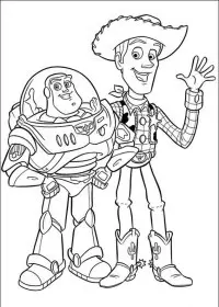 Fisă de colorat cu Toy story de colorat p45