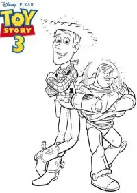 Fisă de colorat cu Toy story de colorat p53