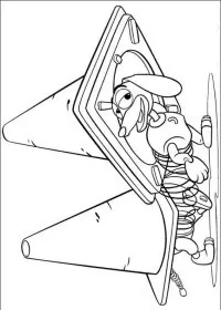 Fisă de colorat cu Toy story de colorat p71