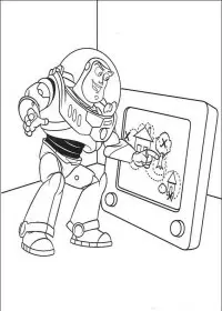 Fisă de colorat cu Toy story de colorat p89