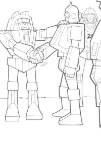 Fisă de colorat cu Transformers de colorat p07