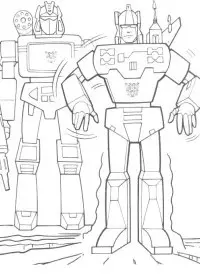 Fisă de colorat cu Transformers de colorat p10
