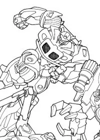Fisă de colorat cu Transformers de colorat p22