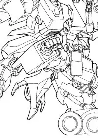 Fisă de colorat cu Transformers de colorat p26