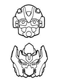 Fisă de colorat cu Transformers de colorat p29