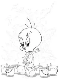 Tweety de colorat