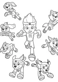 Patrula Cățelușilor de colorat p23