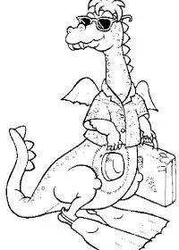 Fisă de colorat cu Vacanta de colorat p07