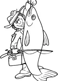 Fisă de colorat cu Vacanta de colorat p10