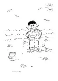 Fisă de colorat cu Vacanta de colorat p14