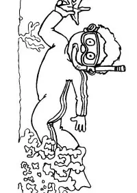 Fisă de colorat cu Vacanta de colorat p16