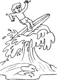 Fisă de colorat cu Vacanta de colorat p18