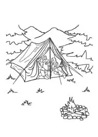 Fisă de colorat cu Vacanta de colorat p21