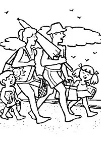 Fisă de colorat cu Vacanta de colorat p26