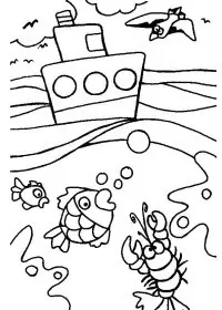 Fisă de colorat cu Vacanta de colorat p28