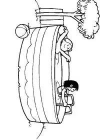 Fisă de colorat cu Vacanta de colorat p31