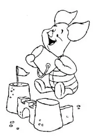 Fisă de colorat cu Vacanta de colorat p35