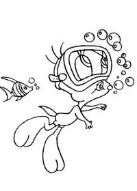 Fisă de colorat cu Vacanta de colorat p37