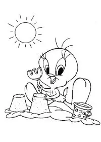 Fisă de colorat cu Vacanta de colorat p38