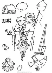 Fisă de colorat cu Vacanta de colorat p40