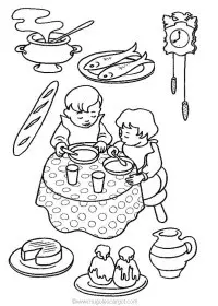 Fisă de colorat cu Vacanta de colorat p41