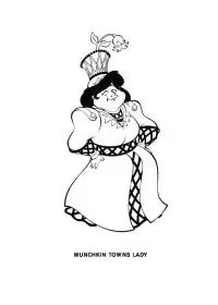 Fisă de colorat cu Vrajitorul din oz de colorat p04