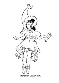 Fisă de colorat cu Vrajitorul din oz de colorat p12