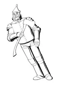 Fisă de colorat cu Vrajitorul din oz de colorat p14