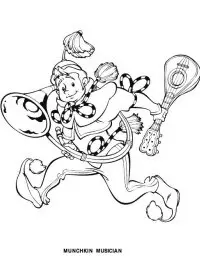 Fisă de colorat cu Vrajitorul din oz de colorat p17