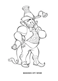 Fisă de colorat cu Vrajitorul din oz de colorat p20