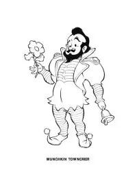 Fisă de colorat cu Vrajitorul din oz de colorat p24