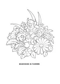 Fisă de colorat cu Vrajitorul din oz de colorat p25