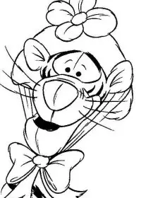 Fisă de colorat cu Winnie the pooh de colorat p07