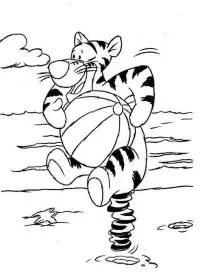 Fisă de colorat cu Winnie the pooh de colorat p09