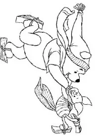 Fisă de colorat cu Winnie the pooh de colorat p101