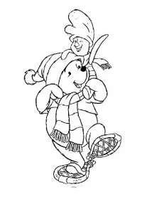 Fisă de colorat cu Winnie the pooh de colorat p102