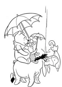 Fisă de colorat cu Winnie the pooh de colorat p109