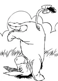 Fisă de colorat cu Winnie the pooh de colorat p110