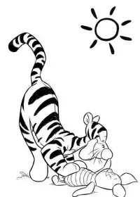 Fisă de colorat cu Winnie the pooh de colorat p112