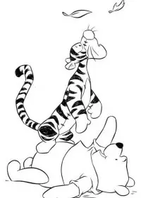 Fisă de colorat cu Winnie the pooh de colorat p113