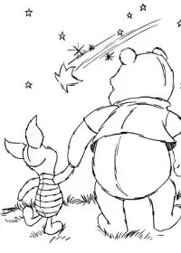 Fisă de colorat cu Winnie the pooh de colorat p116