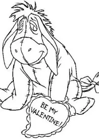Fisă de colorat cu Winnie the pooh de colorat p122