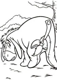 Fisă de colorat cu Winnie the pooh de colorat p123