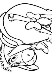 Fisă de colorat cu Winnie the pooh de colorat p128