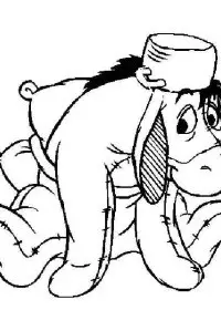 Fisă de colorat cu Winnie the pooh de colorat p132