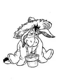 Fisă de colorat cu Winnie the pooh de colorat p133